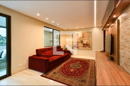 Sala 2 ambientes de apartamento à venda com 4 quartos, 167m² em Sion, Belo Horizonte