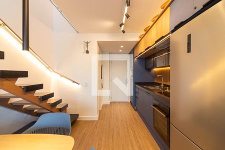 Sala de apartamento para alugar com 1 quarto, 61m² em Indianópolis, São Paulo