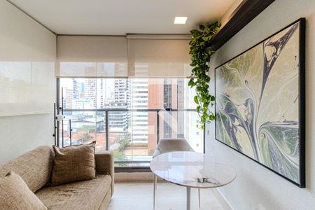 Varanda de kitnet/studio para alugar com 1 quarto, 33m² em Higienópolis, São Paulo