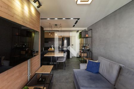 Sala de estar de apartamento para alugar com 2 quartos, 64m² em Jardim Caravelas, São Paulo