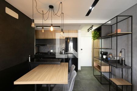 Sala de jantar de apartamento para alugar com 2 quartos, 64m² em Jardim Caravelas, São Paulo