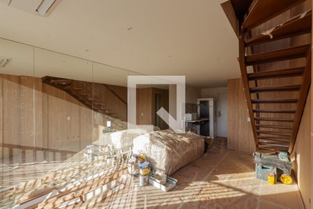 Sala e Cozinha de kitnet/studio à venda com 1 quarto, 60m² em Indianópolis, São Paulo