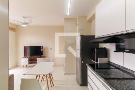 Sala/Cozinha de kitnet/studio para alugar com 1 quarto, 27m² em Brás, São Paulo