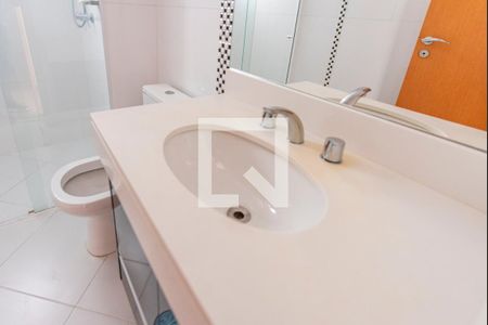 Banheiro de apartamento à venda com 3 quartos, 102m² em Vila Assunção, Santo André