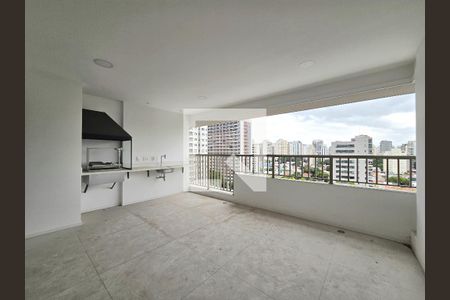 Varanda da Sala de apartamento à venda com 3 quartos, 123m² em Moema, São Paulo