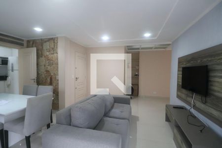 Sala de apartamento para alugar com 3 quartos, 150m² em Jardim Tres Marias, Guarujá