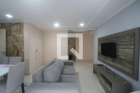 Sala de apartamento para alugar com 3 quartos, 150m² em Jardim Tres Marias, Guarujá