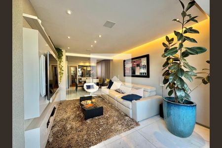 Sala de apartamento à venda com 3 quartos, 110m² em Cidade Jardim, Belo Horizonte