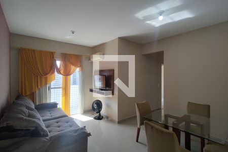 Sala de apartamento para alugar com 3 quartos, 110m² em Canto do Forte, Praia Grande