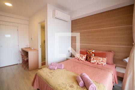 Sala / Quarto - Studio de kitnet/studio para alugar com 1 quarto, 23m² em Santo Amaro, São Paulo