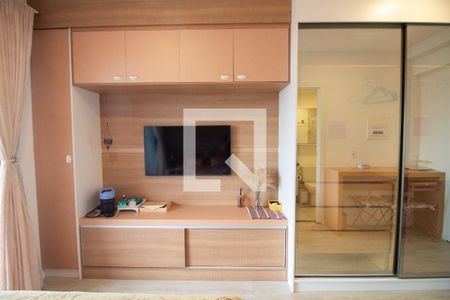 Sala / Quarto - Studio de kitnet/studio para alugar com 1 quarto, 23m² em Santo Amaro, São Paulo