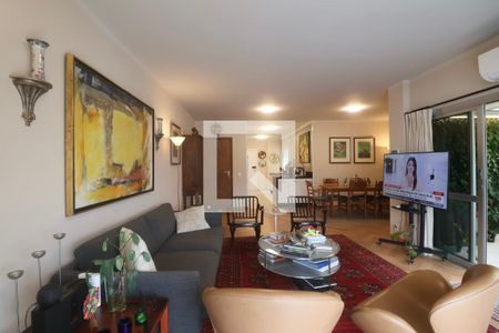 Sala de apartamento para alugar com 3 quartos, 144m² em Vila Luis Antonio, Guarujá