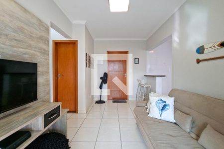 Sala de apartamento para alugar com 1 quarto, 53m² em Aviação, Praia Grande