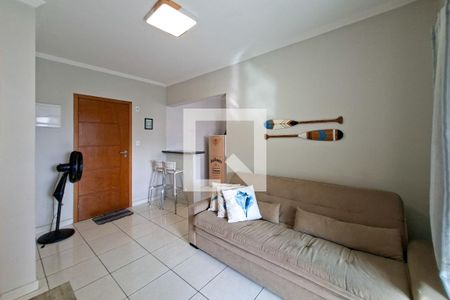 Sala de apartamento para alugar com 1 quarto, 53m² em Aviação, Praia Grande