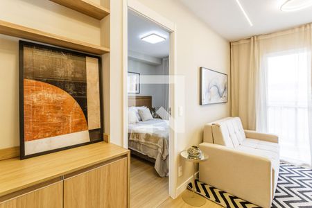 Sala de apartamento para alugar com 1 quarto, 30m² em Vila Olímpia, São Paulo