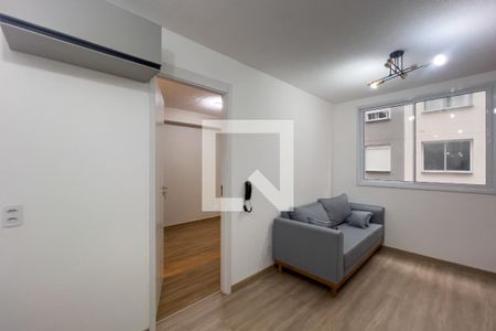 Sala e cozinha de apartamento à venda com 1 quarto, 24m² em Mooca, São Paulo