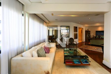 Sala de apartamento à venda com 4 quartos, 350m² em Paraíso do Morumbi, São Paulo