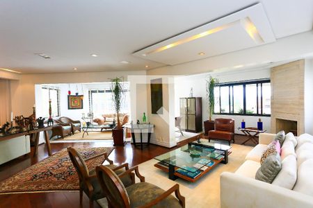 Sala de apartamento à venda com 4 quartos, 350m² em Paraíso do Morumbi, São Paulo