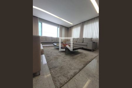 Sala de casa de condomínio para alugar com 4 quartos, 360m² em Paquetá, Belo Horizonte