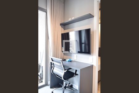 Estúdio - Sala/Cozinha integrados de apartamento para alugar com 1 quarto, 23m² em Pinheiros, São Paulo