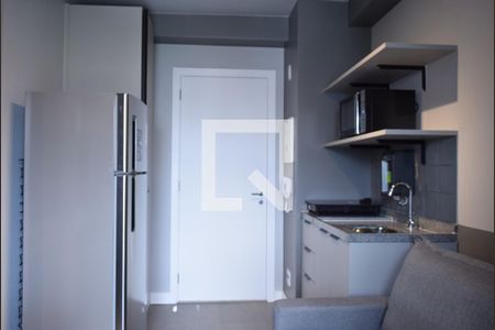 Estúdio - Sala/Cozinha integrados de apartamento para alugar com 1 quarto, 23m² em Pinheiros, São Paulo