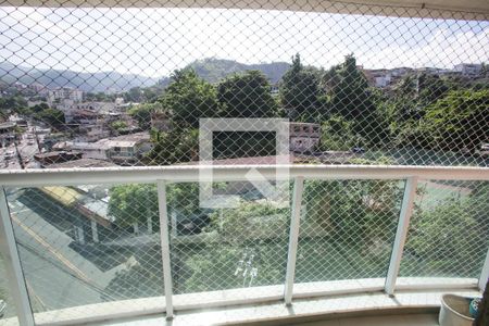 Varanda da Sala de apartamento à venda com 3 quartos, 66m² em Pechincha, Rio de Janeiro