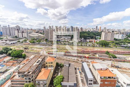 Sala/Cozinha - Vista de apartamento à venda com 1 quarto, 27m² em Belenzinho, São Paulo