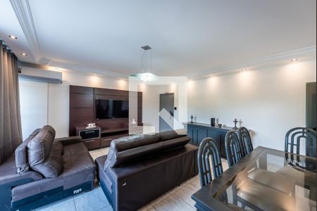 Sala de apartamento para alugar com 3 quartos, 110m² em Gonzaga, Santos