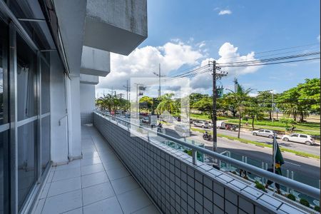 Varanda de apartamento para alugar com 3 quartos, 110m² em Gonzaga, Santos