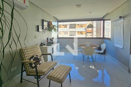 Sala de apartamento para alugar com 1 quarto, 53m² em Jardim Praiano, Guarujá