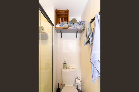 Banheiro de apartamento à venda com 1 quarto, 27m² em Vila Independencia, São Paulo