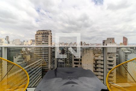 Varanda de kitnet/studio para alugar com 1 quarto, 30m² em Centro Histórico de São Paulo, São Paulo