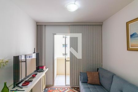 Sala de apartamento à venda com 1 quarto, 47m² em Indianópolis, São Paulo