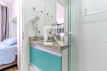 Banheiro de kitnet/studio para alugar com 1 quarto, 30m² em Centro Histórico de São Paulo, São Paulo