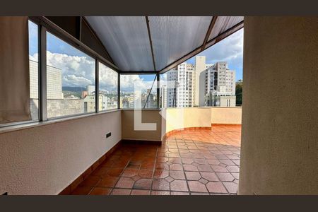 Terraço  de apartamento à venda com 3 quartos, 163m² em Luxemburgo, Belo Horizonte