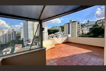 Terraço  de apartamento à venda com 3 quartos, 163m² em Luxemburgo, Belo Horizonte