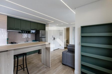 Sala de apartamento para alugar com 1 quarto, 34m² em Barra Funda, São Paulo