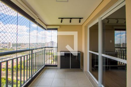 Varanda da sala de apartamento para alugar com 3 quartos, 88m² em Campestre, Santo André