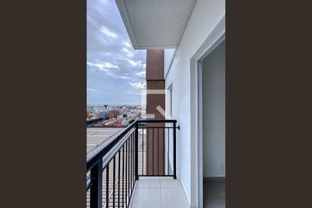 Varanda da Sala de apartamento para alugar com 1 quarto, 27m² em Brás, São Paulo