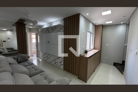 Sala  de apartamento à venda com 3 quartos, 90m² em Parque João Ramalho, Santo André