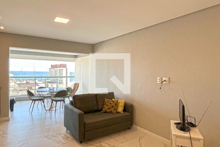 Sala de apartamento para alugar com 1 quarto, 50m² em Pompéia, Santos