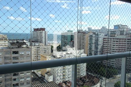 Vista da Sala de apartamento para alugar com 1 quarto, 50m² em Pompéia, Santos