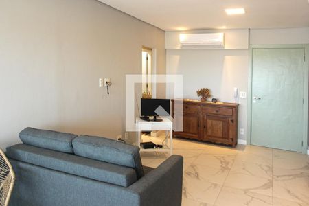 Sala de apartamento para alugar com 1 quarto, 50m² em Pompéia, Santos