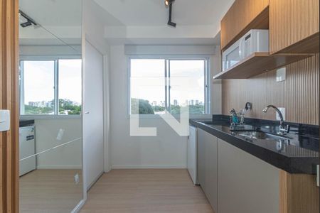 Cozinha de kitnet/studio à venda com 1 quarto, 17m² em Itaim Bibi, São Paulo