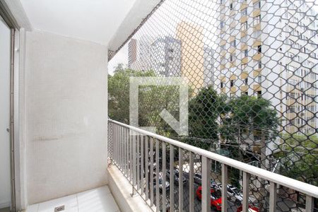 Varanda e Vista da Sala de Estar e Jantar de apartamento para alugar com 3 quartos, 90m² em Paraíso, São Paulo