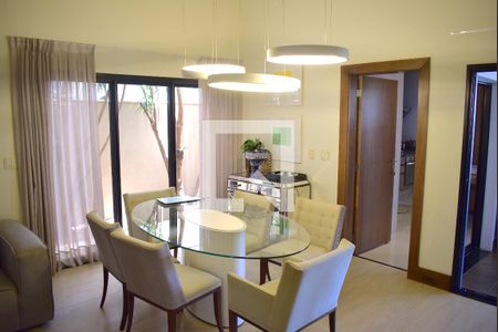 Sala de casa de condomínio para alugar com 3 quartos, 273m² em Alphaville Residencial Um, Ribeirão Preto