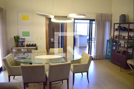 Sala de casa de condomínio para alugar com 3 quartos, 273m² em Alphaville Residencial Um, Ribeirão Preto