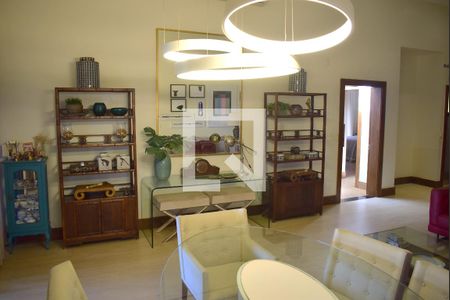 Sala de casa de condomínio para alugar com 3 quartos, 273m² em Alphaville Residencial Um, Ribeirão Preto