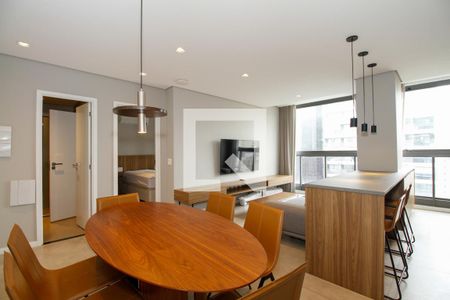 Sala de Estar e Jantar de apartamento para alugar com 2 quartos, 88m² em Jardim Paulista, São Paulo