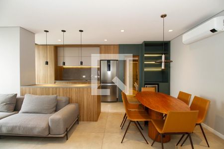 Sala de Estar e Jantar de apartamento para alugar com 2 quartos, 88m² em Jardim Paulista, São Paulo